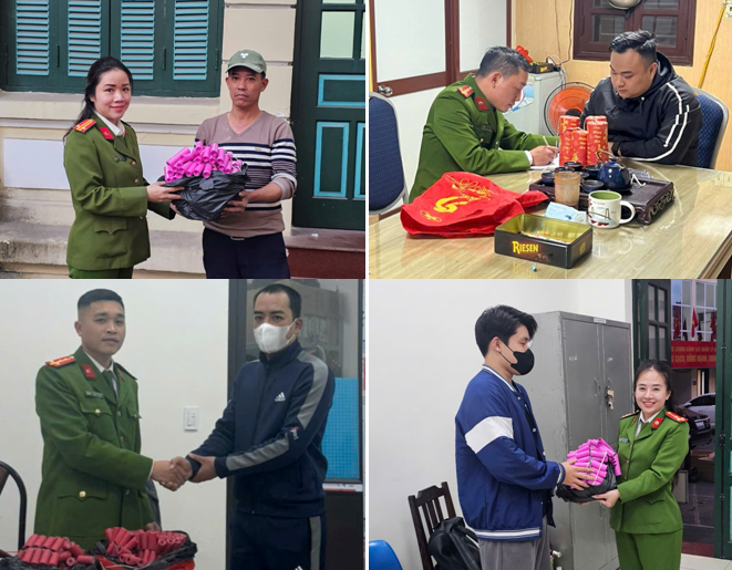 Phòng Cảnh sát Quản lý hành chính về trật tự xã hội: Vận động 8 lượt nhân dân giao nộp 16,5 kg pháo nổ